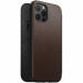 Nomad Folio Leather Rugged Case - кожен (естествена кожа) калъф, тип портфейл за iPhone 12 Pro Max (кафяв) 5