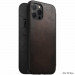 Nomad Folio Leather Rugged Case - кожен (естествена кожа) калъф, тип портфейл за iPhone 12 Pro Max (кафяв) 6