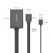 Ugreen Unidirectional HDMI Male to DisplayPort Female Adapter 4K - адаптер мъжко HDMI към женско DisplayPort и допълнителен USB-A кабел (черен) 10
