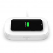 Belkin Boost Charge UV Sterilizer With Wireless Charger 10W - поставка за безжично зареждане и UV стерилизатор за мобилни устройства (бял)  1