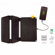 4smarts Foldable Solar Panel VoltSolar 20W Dual USB-A Ports (black)