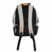VUP Safety Biker Backpack - раница за велосипедисти с вградени LED светлини за лаптопи до 15.6 инча (сив) 2