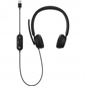 Microsoft Modern On-Ear USB Headset - USB слушалки с микрофон за PC и лаптопи (черен) 1