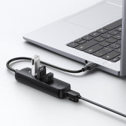 Ugreen USB-A 2.0 Hub 3-port with Ethernet - 3-портов USB 2.0 хъб с Ethernet за компютри и лаптопи с USB-A порт (черен) 5