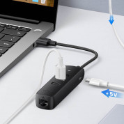 Ugreen USB-A 2.0 Hub 3-port with Ethernet - 3-портов USB 2.0 хъб с Ethernet за компютри и лаптопи с USB-A порт (черен) 6