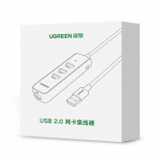 Ugreen USB-A 2.0 Hub 3-port with Ethernet - 3-портов USB 2.0 хъб с Ethernet за компютри и лаптопи с USB-A порт (черен) 13