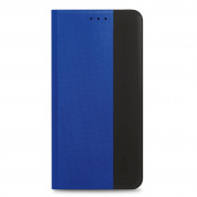 Prio Book Case - кожен калъф с поставка за Samsung Galaxy A53 (син-черен)