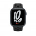 Apple Watch Nike Sport Band - оригинална силиконова каишка за Apple Watch 42мм, 44мм, 45мм, Ultra 49мм (тъмносив-черен) 2