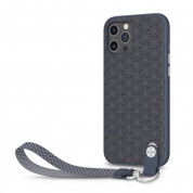 Moshi Altra SnapTo Case - стилен удароустойчив кейс за iPhone 12, iPhone 12 Pro (тъмносин) 1