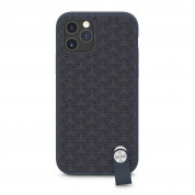 Moshi Altra SnapTo Case - стилен удароустойчив кейс за iPhone 12, iPhone 12 Pro (тъмносин)