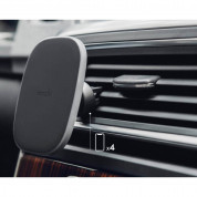 Moshi SnapTo Universal Car Mount 10W - магнитна поставка с безжично зареждане за таблото, стъклото или радиатора на кола и USB-C кабел (120 см) (черен) 5