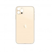 Apple iPhone 12 Pro Backcover Full Assembly - оригинален резервен заден капак заедно с Lightning порт, безжично зареждане, лидар скенер и бутони (златист)