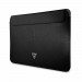 Guess Saffiano Triangle Metal Logo Notebook Sleeve - дизайнерски луксозен кожен калъф за MacBook Pro 16, MacBook Pro 15 и лаптопи до 16 инча (черен) 1