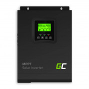 Green Cell Solar Inverter With MPPT 12VDC 230VAC 1000VA/1000W Pure Sine Wave - инвертор за генериране енергията от фотоволтаична система (черен)