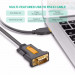 Ugreen USB-A 2.0 to RS232 DB9 Serial Cable - сериен USB кабел (150 см) (черен) 2