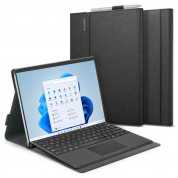 Spigen Folio Stand Case - текстилен калъф и поставка за Microsoft Surface Pro 8 (черен)