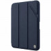 Nillkin Bevel Leather Case - кожен кейс и поставка с отделение за Apple Pencil за iPad Air 5 (2022), iPad Air 4 (2020) (тъмносин) 1