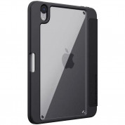 Nillkin Bevel Leather Case - кожен кейс и поставка с отделение за Apple Pencil за iPad mini 6 (2021) (черен) 1