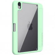Nillkin Bevel Leather Case - кожен кейс и поставка с отделение за Apple Pencil за iPad mini 6 (2021) (зелен) 1