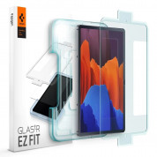 Spigen Tempered Glass GLAS.tR EZ Fit - висококачествено стъклено защитно покритие за дисплея на Samsung Galaxy Tab S8 Plus, Galaxy Tab S7 Plus (прозрачно)