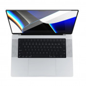 Spigen Tempered Glass GLAS.tR - висококачествено стъклено защитно покритие за целия дисплей на MacBook Pro 14 M1 (2021), MacBook Pro 14 M2 (2023) (черен-прозрачно) 3