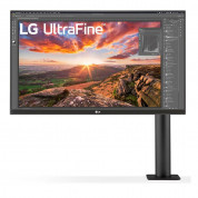 LG UltraFine Ergo 4K IPS LED Monitor (27 in. Diagonal) - 27 инчов монитор с поддръжка на 4K (3840x2160) и USB-C порт оптимизиран за продуктите на Apple (черен)