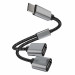 4smarts MatchCord USB-C Male to 2xUSB-A Female Adapter Cable - кабел USB-C мъжко към 2xUSB-A женско за устройства с USB-C порт (20 см) (черен) 1