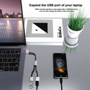 4smarts MatchCord USB-C Male to 2xUSB-A Female Adapter Cable - кабел USB-C мъжко към 2xUSB-A женско за устройства с USB-C порт (20 см) (черен) 3