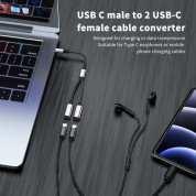 4smarts MatchCord USB-C Male to 2xUSB-C Female Adapter Cable - кабел USB-C мъжко към 2xUSB-C женско за устройства с USB-C порт (20 см) (черен) 3
