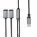 4smarts MatchCord USB-C Male to 2xUSB-C Female Adapter Cable - кабел USB-C мъжко към 2xUSB-C женско за устройства с USB-C порт (20 см) (черен) 2
