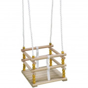 Hudora Wooden Grid Swing For Children (brown)