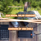 4smarts Solar Power Bank TitanPack Flex 10000mAh - соларна удароустойчива външна батерия с USB-A, USB-C изход и фенер  7