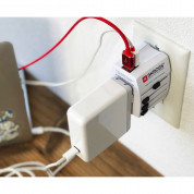 Skross World Travel Adapter MUV USB - адаптер за ел. мрежа с преходници за цял свят с 2xUSB-A изходи (черен) 3