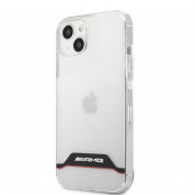 AMG Red Stripes Hard Case - дизайнерски кейс с висока защита за iPhone 13 mini (прозрачен)