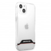AMG Red Stripes Hard Case - дизайнерски кейс с висока защита за iPhone 13 mini (прозрачен) 2
