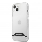 AMG White Stripes Hard Case - дизайнерски кейс с висока защита за iPhone 13 mini (прозрачен)