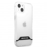 AMG White Stripes Hard Case - дизайнерски кейс с висока защита за iPhone 13 mini (прозрачен) 2