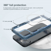 Nillkin Nature TPU Pro Magnetic Case - хибриден удароустойчив кейс с MagSafe за iPhone 13 (син) 6