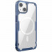 Nillkin Nature TPU Pro Magnetic Case - хибриден удароустойчив кейс с MagSafe за iPhone 13 (син) 3