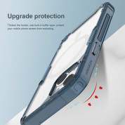 Nillkin Nature TPU Pro Magnetic Case - хибриден удароустойчив кейс с MagSafe за iPhone 13 (син) 5