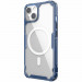 Nillkin Nature TPU Pro Magnetic Case - хибриден удароустойчив кейс с MagSafe за iPhone 13 (син) 1
