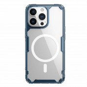 Nillkin Nature TPU Pro Magnetic Case - хибриден удароустойчив кейс с MagSafe за iPhone 13 Pro (син) 1
