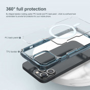 Nillkin Nature TPU Pro Magnetic Case - хибриден удароустойчив кейс с MagSafe за iPhone 13 Pro (син) 5