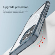 Nillkin Nature TPU Pro Magnetic Case - хибриден удароустойчив кейс с MagSafe за iPhone 13 Pro (син) 4