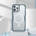 Nillkin Nature TPU Pro Magnetic Case - хибриден удароустойчив кейс с MagSafe за iPhone 13 Pro Max (син) 8