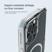 Nillkin Nature TPU Pro Magnetic Case - хибриден удароустойчив кейс с MagSafe за iPhone 13 Pro (прозрачен) 4