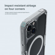 Nillkin Nature TPU Pro Magnetic Case - хибриден удароустойчив кейс с MagSafe за iPhone 13 (прозрачен) 4