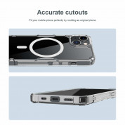 Nillkin Nature TPU Pro Magnetic Case - хибриден удароустойчив кейс с MagSafe за iPhone 13 (прозрачен) 3