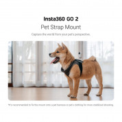 Insta360 GO 2 Pet Strap Mount - колан за домшани любимци за прикрепяне на Insta360 GO 2 (черен) 2