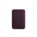 Apple iPhone Leather Wallet with MagSafe And Find My Support - оригинален кожен портфейл (джоб) за прикрепяне към iPhone с MagSafe (тъмнолилав) 1